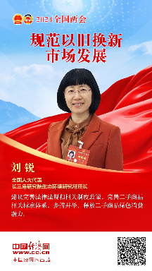 劉銳代表：規范以舊換新市場(chǎng)發(fā)展